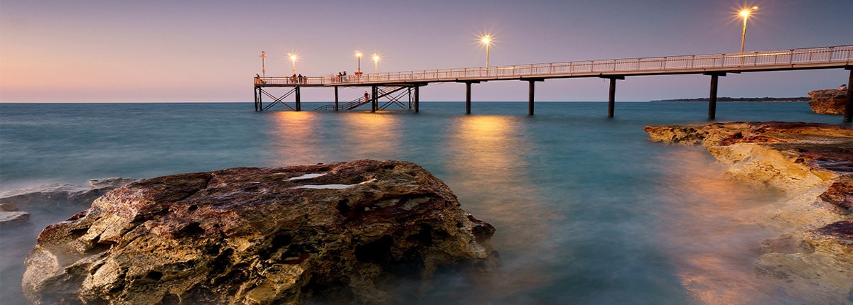 Pier in Darwin, Australia.