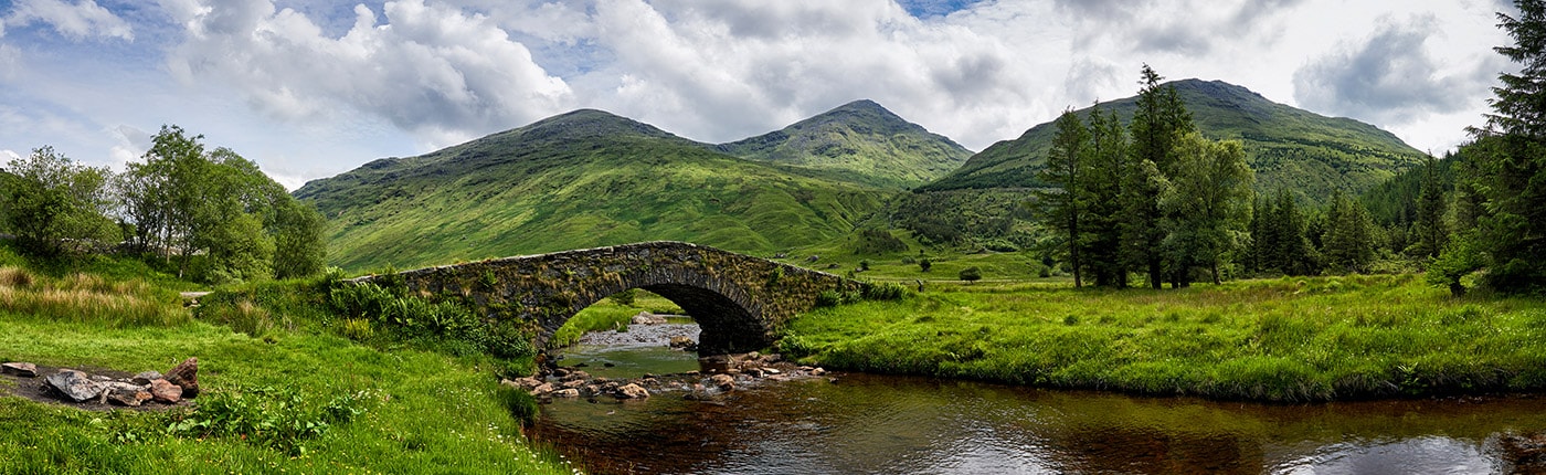 butter bridge in the loch lomond national park