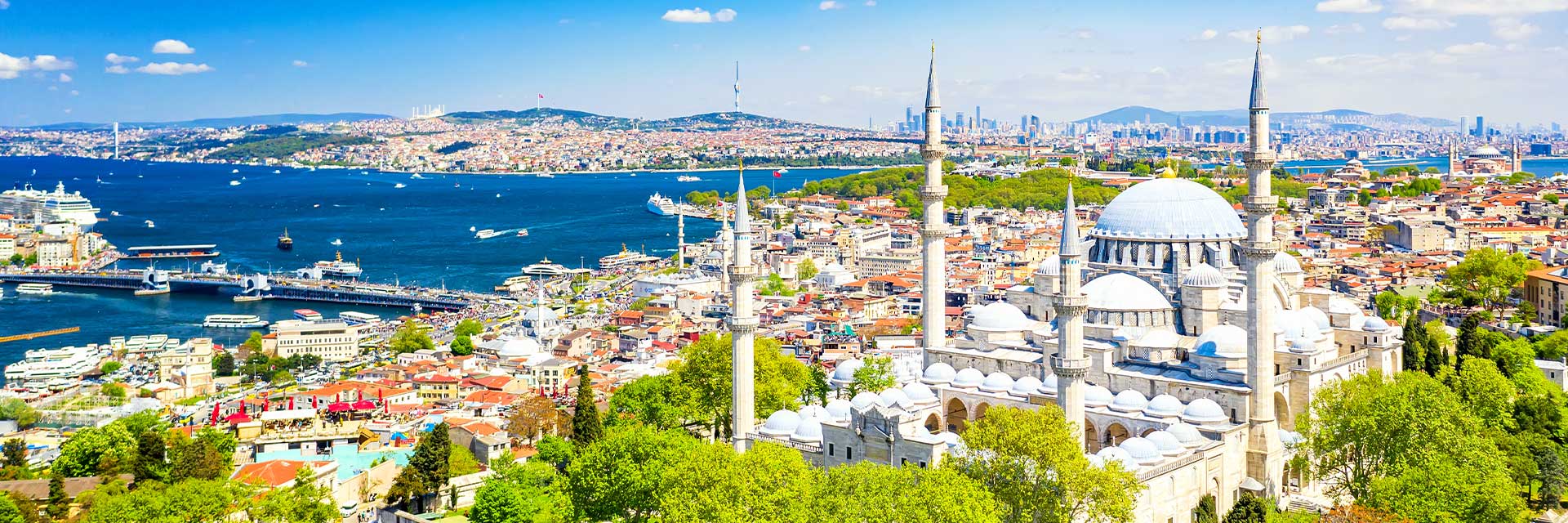 an aerial view of the suleymaniye mosque in istanbul, turkey