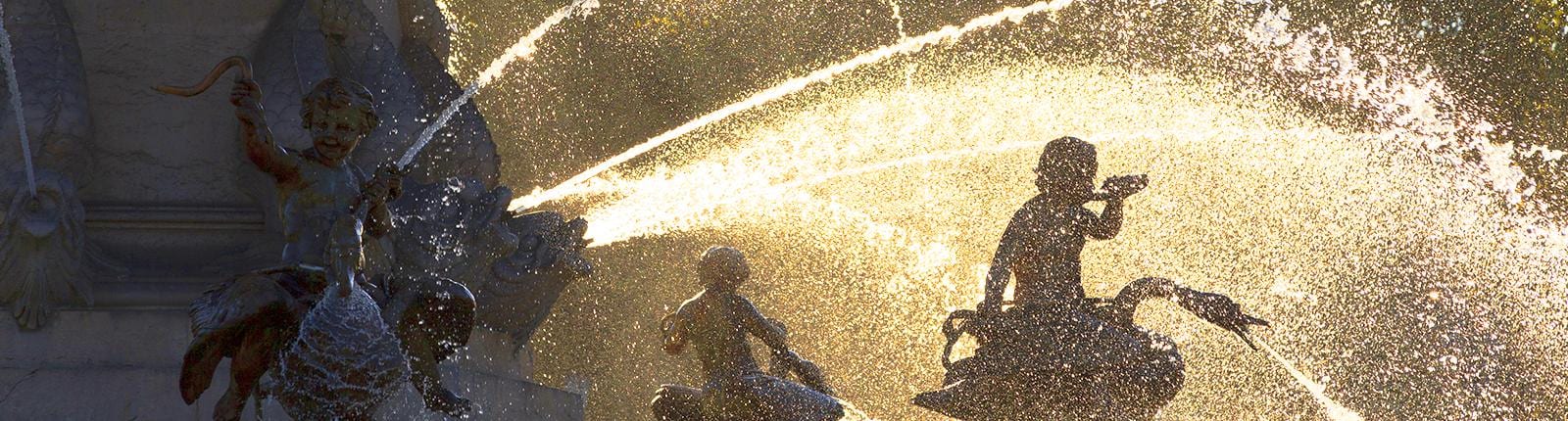 Waters from the fountain in Provence, near Marseilles, France