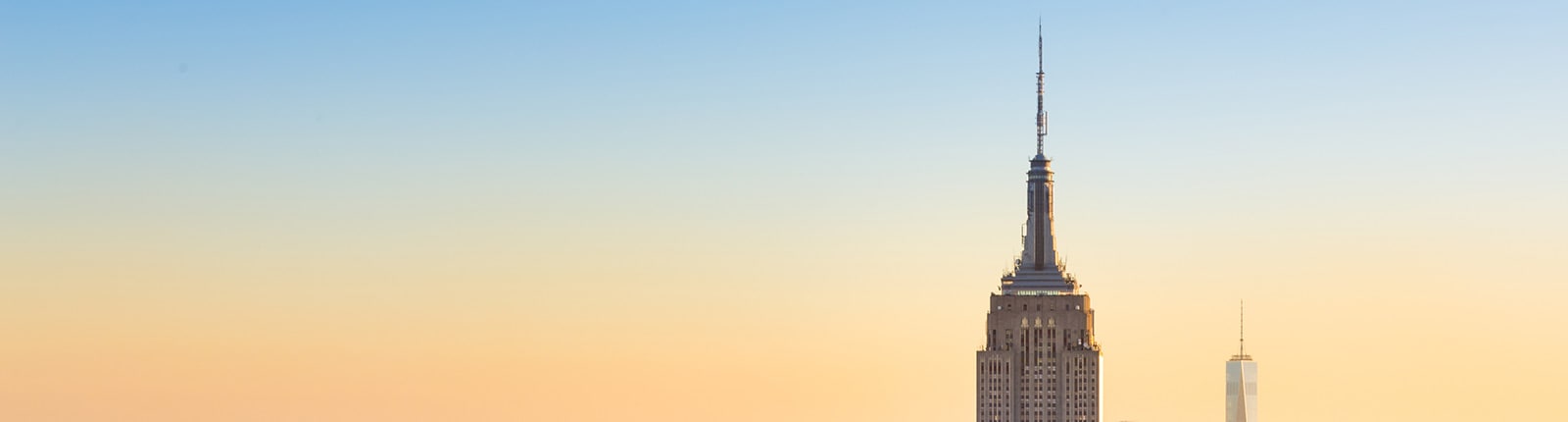 View of the Empire State Building in New York City