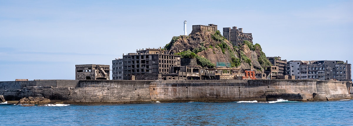 gunkanjima a tiny abandoned island off nagasaki