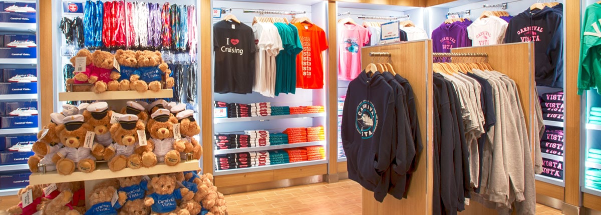 Cruise Shopping On Carnival - Shop For Authentic Apparel Onboard!