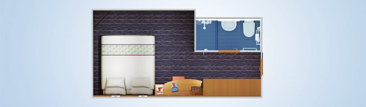 Carnival Elation Interior Stateroom Floorplan