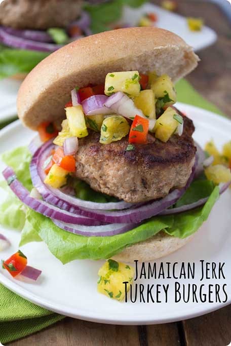 Jamaican Jerk Turkey Burgers with Pineapple Salsa | Carnival Cruise Line