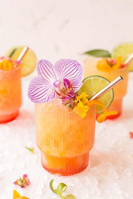 Easy Large Batch Rum Punch Inspired by the Turks and Caicos