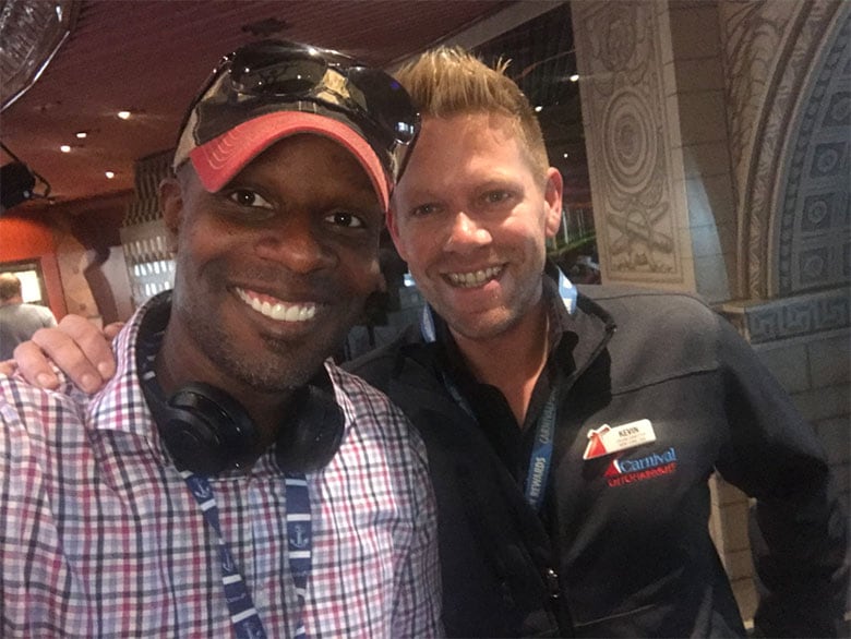 Doyin’s selfie with the cruise director