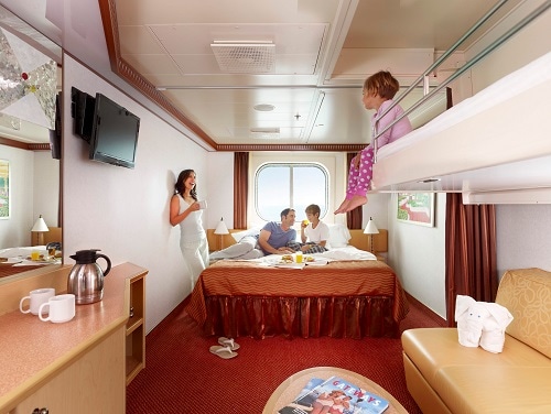 Family In Ocean View Stateroom 