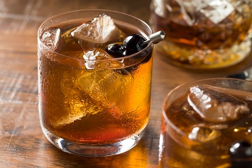 a black cherry rum cocktail