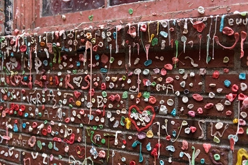 gum wall near pike place market