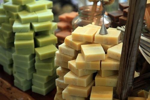 a selection of olive oil soap