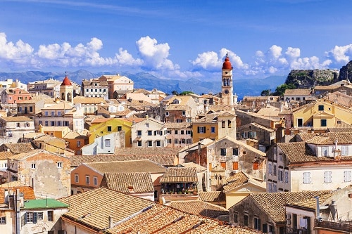 the old town of corfu