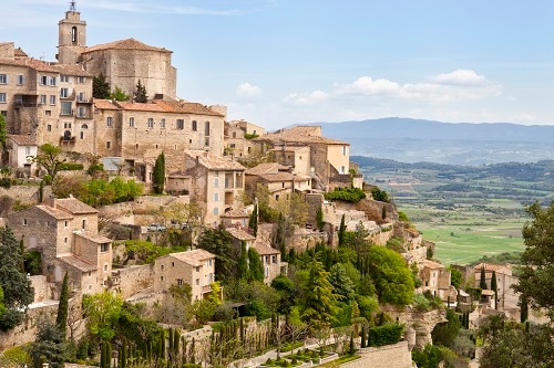 a view of gordes in the provence region of france