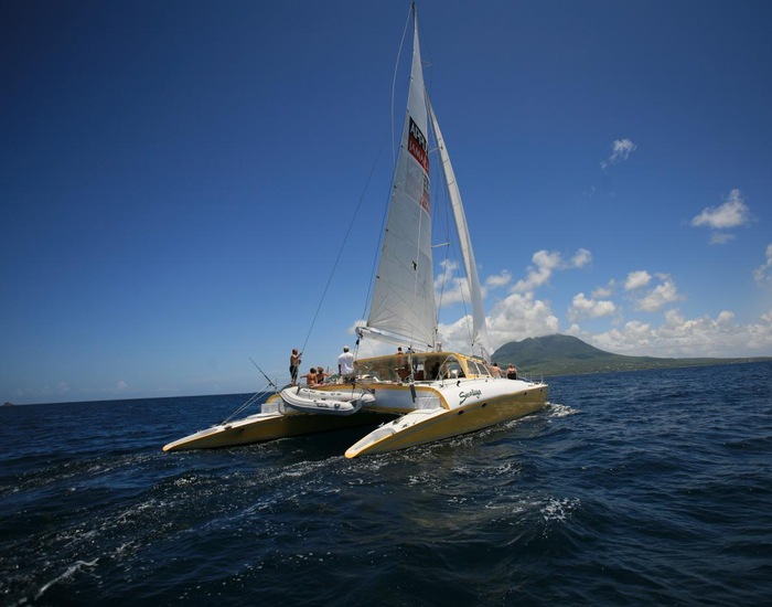 deluxe beach catamaran sail & snorkel