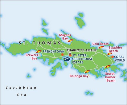 charlotte amalie cruise port map